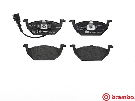 A.B.S. P 85 072 BREMBO Bremsbelagsatz, Scheibenbremse